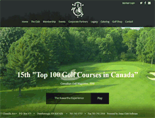 Tablet Screenshot of kawarthagolf.ca